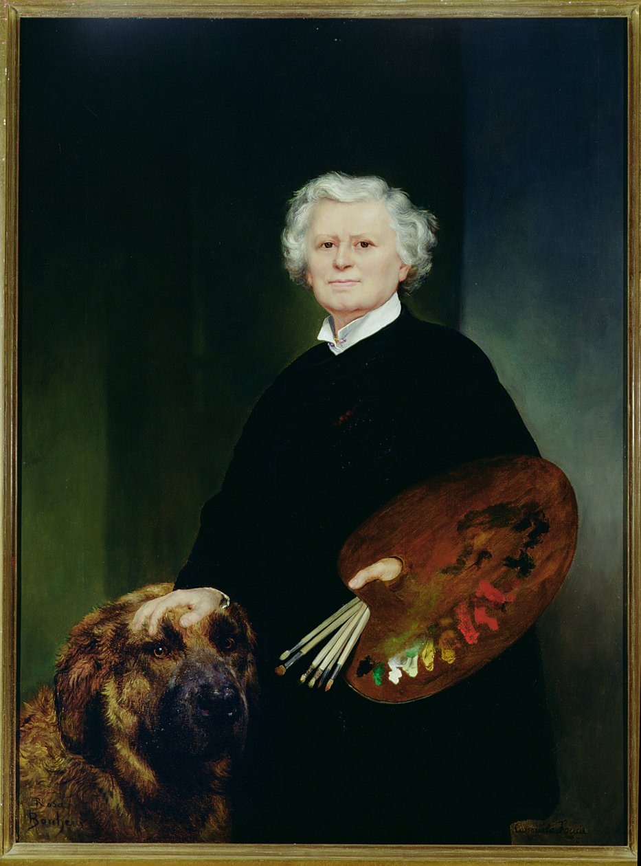 Rosa Bonheur 肖像（1822-1899）（布面油画） 作者 孔苏埃洛·福尔德夫人