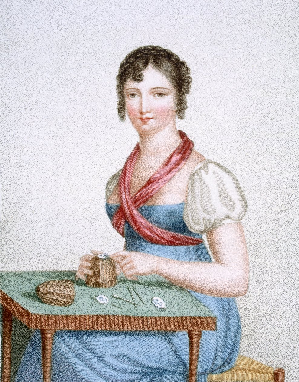 The Printmaker，由Augrand雕刻，1816年 作者 G·布塞特·杜布勒斯特夫人