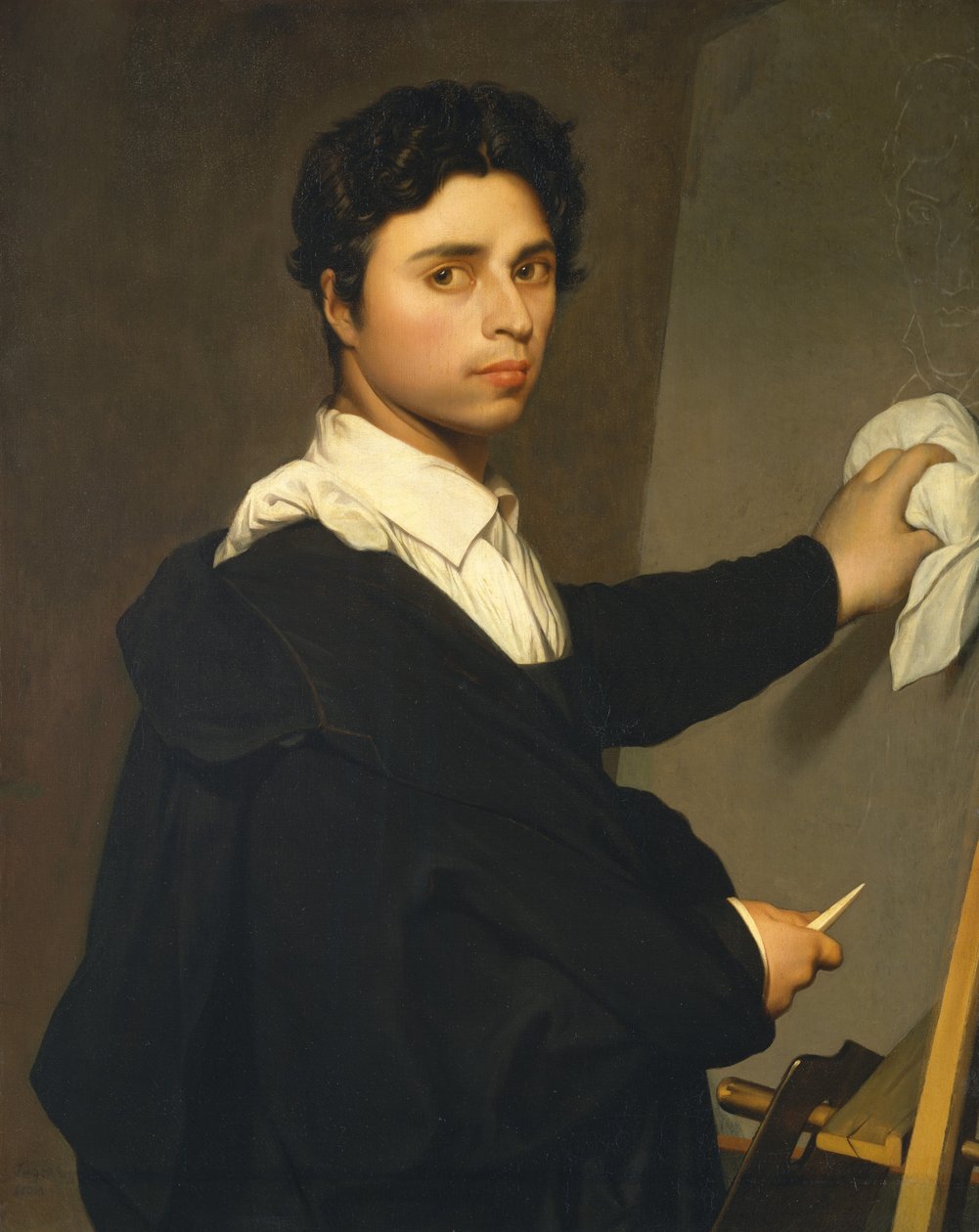 Ingres 1780-1867年，年轻。 1850-60。 作者 古斯塔夫·希克特夫人
