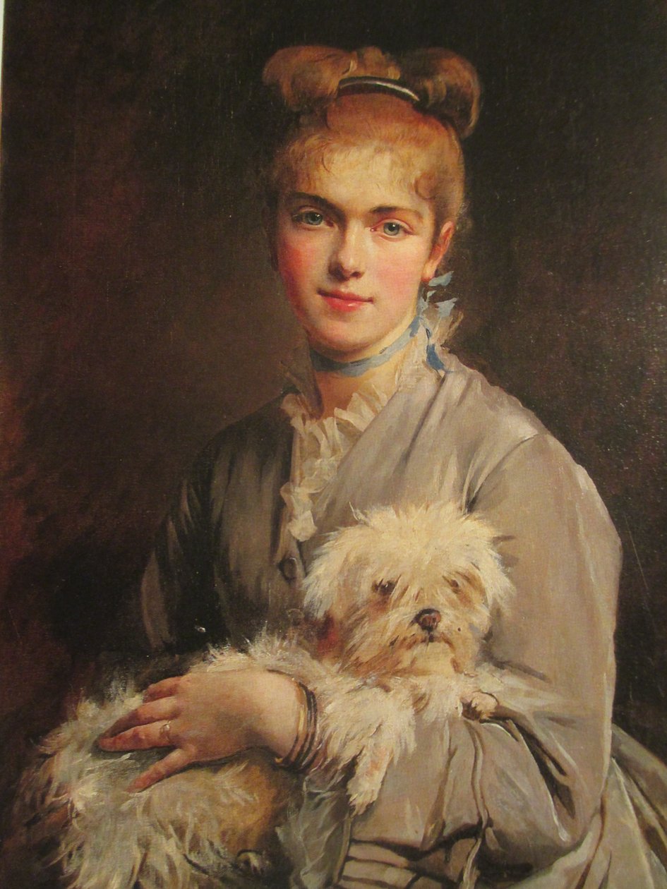 Colette Dumas的肖像（1860-1907） 作者 马德琳·勒梅尔（Madeleine Lemaire）