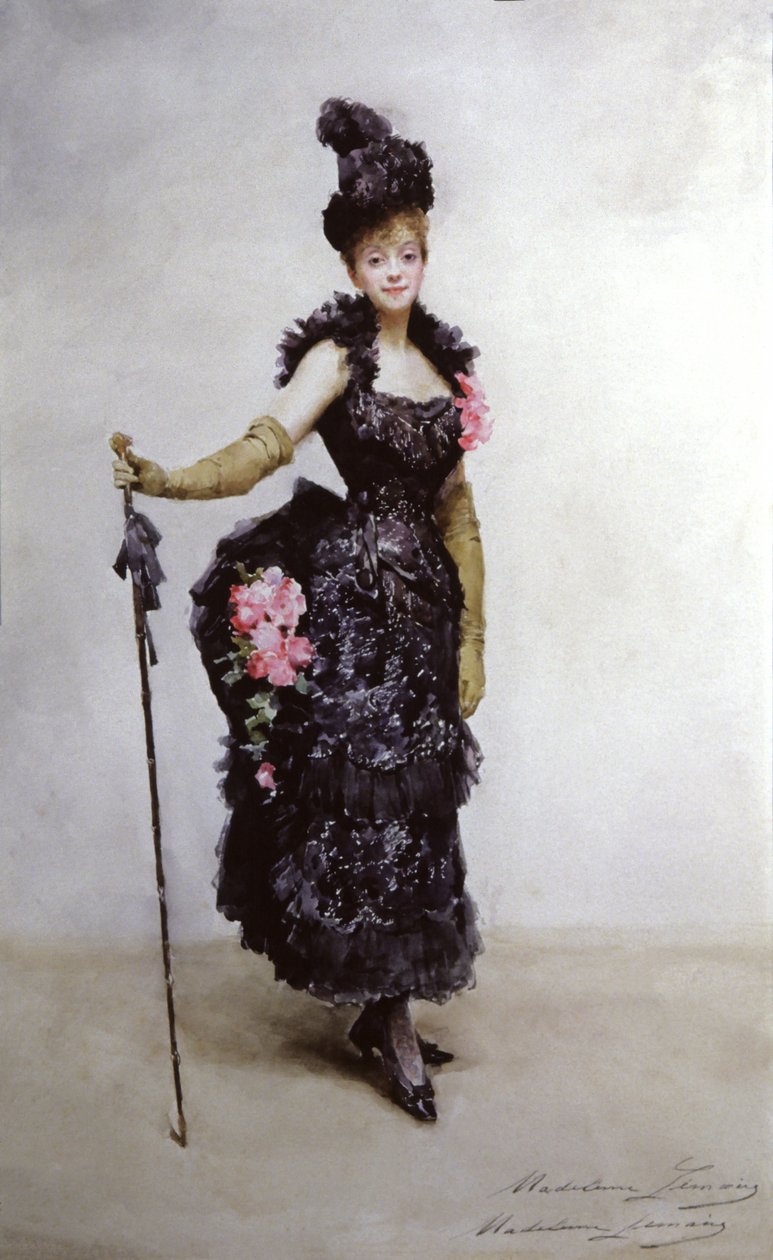 加布里埃尔-雷简，约 1890-1900 年（水彩画） 作者 马德琳·勒梅尔（Madeleine Lemaire）