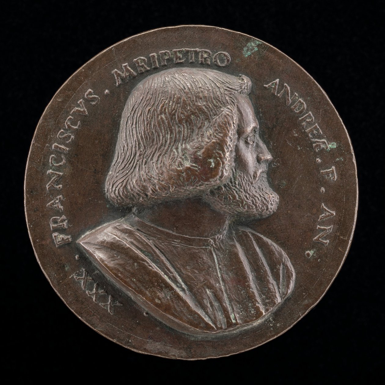 Francesco Malipiero，威尼斯贵族，Vincenzo的兄弟[正面]，1523年。 作者 马费奥·奥利维耶里