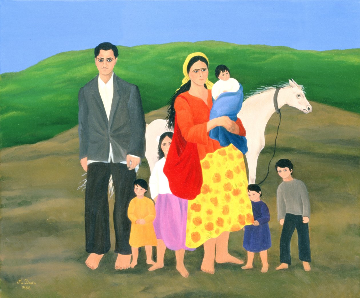 Gipsy Family，1986 作者 玛格朵娜·班（Magdolna Ban）