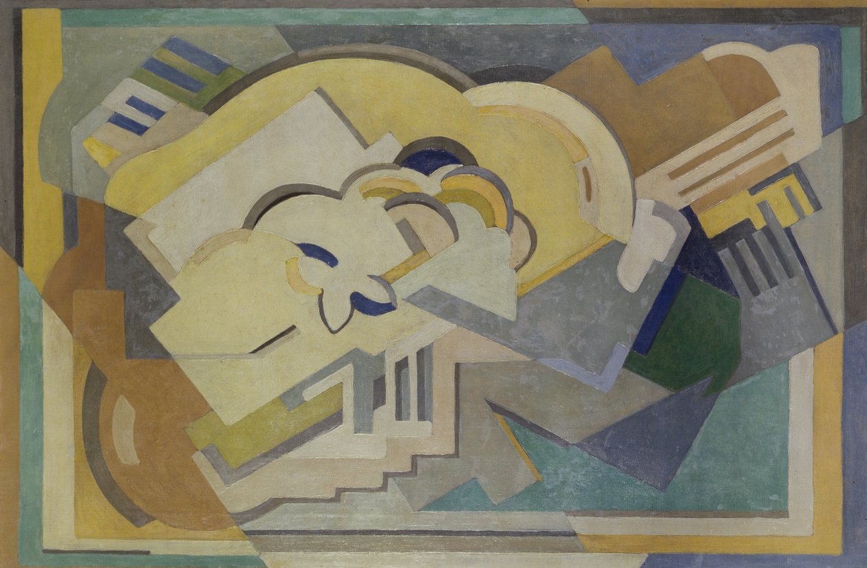 摘要构图，1933年 作者 缅因·耶利特