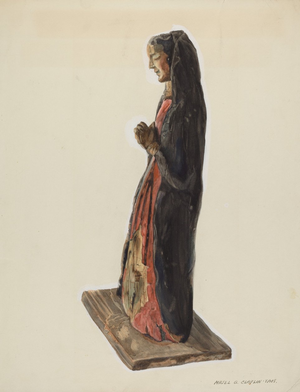 Bulto Santa Rita，约1939年。 作者 马杰尔·G·克拉弗林