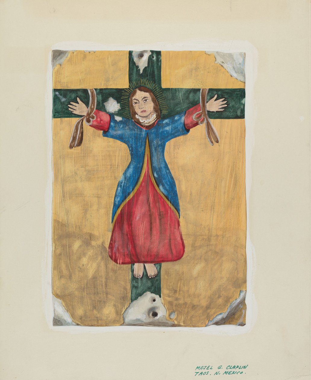 圣利伯塔的画，约1939年。 作者 马杰尔·G·克拉弗林