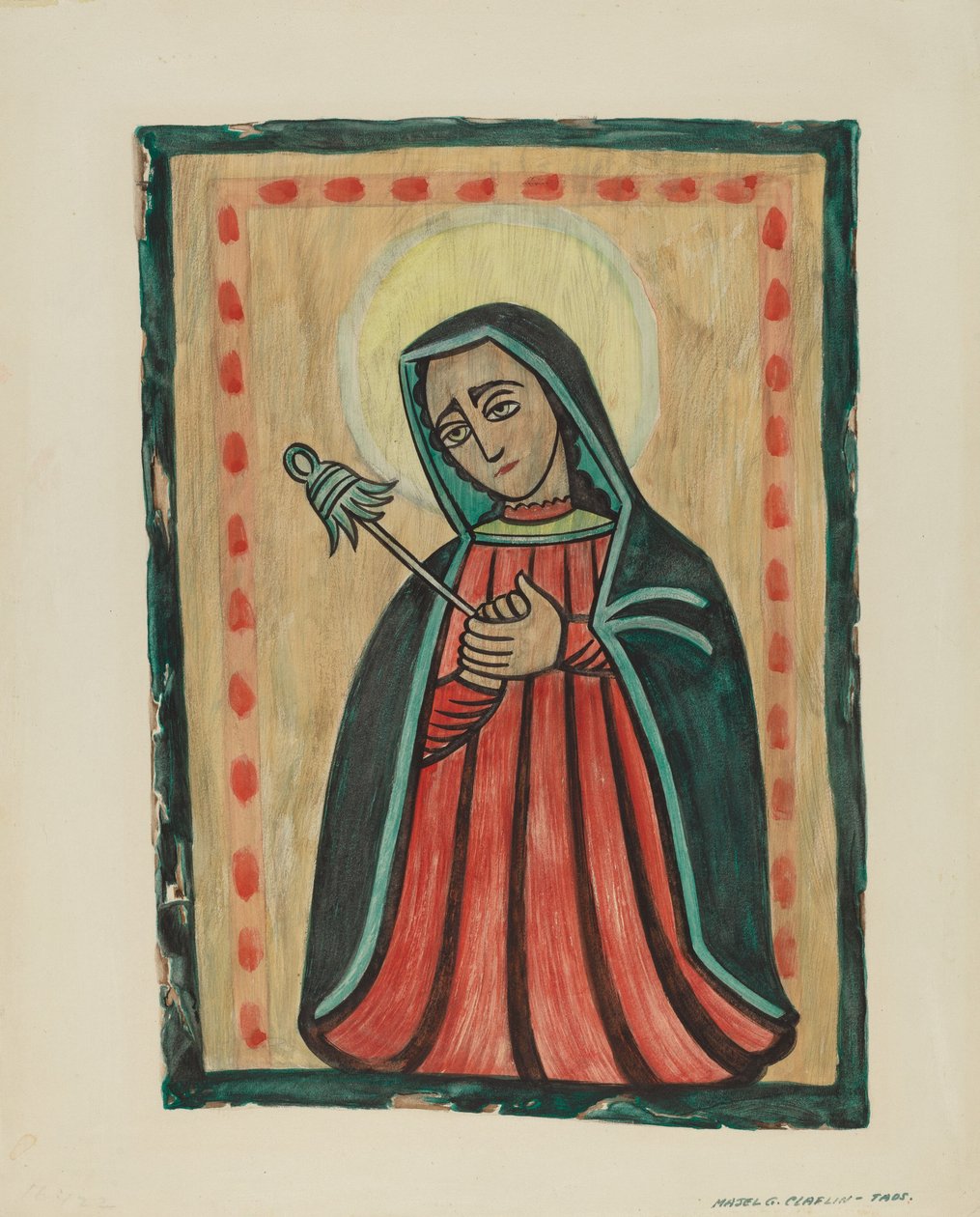 Altarpiece-Our Lady of Sorrows-Our Lady of Sorrows，约1938年。 作者 马杰尔·G·克拉弗林