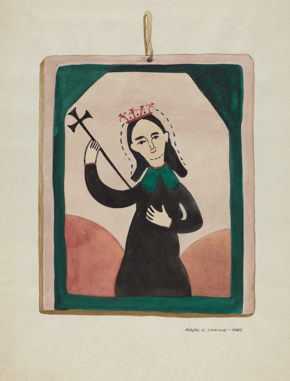 Retablo处女，约1937年。 作者 马杰尔·G·克拉弗林