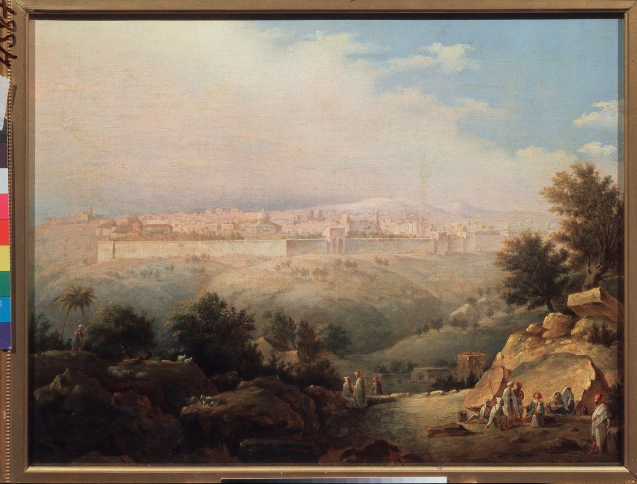 Vue de Jerusalem (Israel) (耶路撒冷的景色) - Peinture de Maxim Nikiphorovich Vorobyev (Vorobiev) (1787-1855), huile sur toile 作者 马克西姆·尼基福罗维奇·沃罗比耶夫