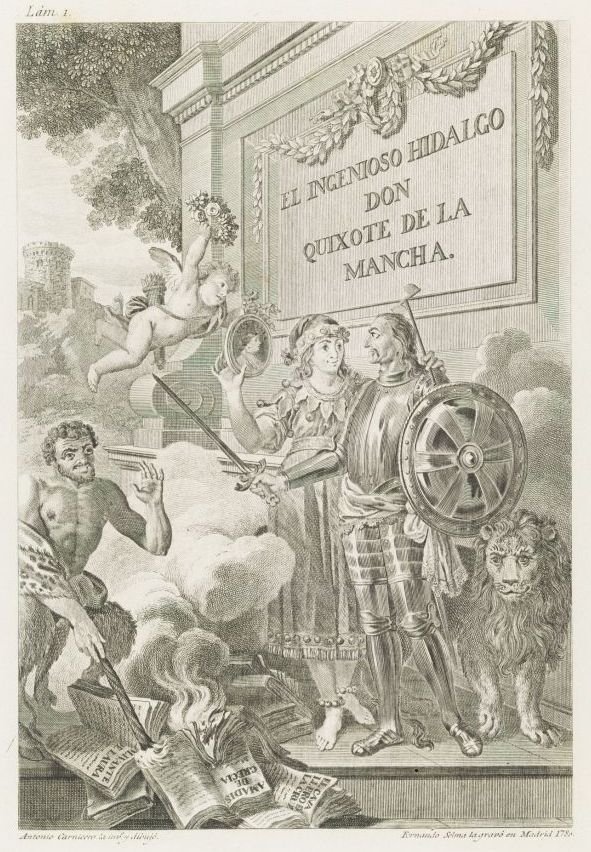 Miguel de Cervantes Saavedra系列的肖像The Ingenious Hidalgo Don Quixote de la Mancha 作者 曼努埃尔·萨尔瓦多·卡莫纳