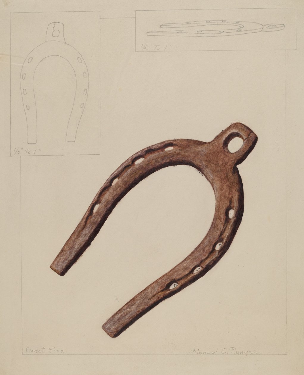 骡子鞋，约1937年。 作者 曼努埃尔·G·鲁尼安