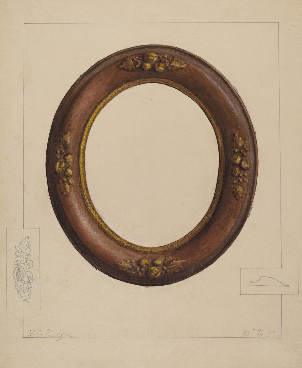 画框，约1936年。 作者 曼努埃尔·G·鲁尼安
