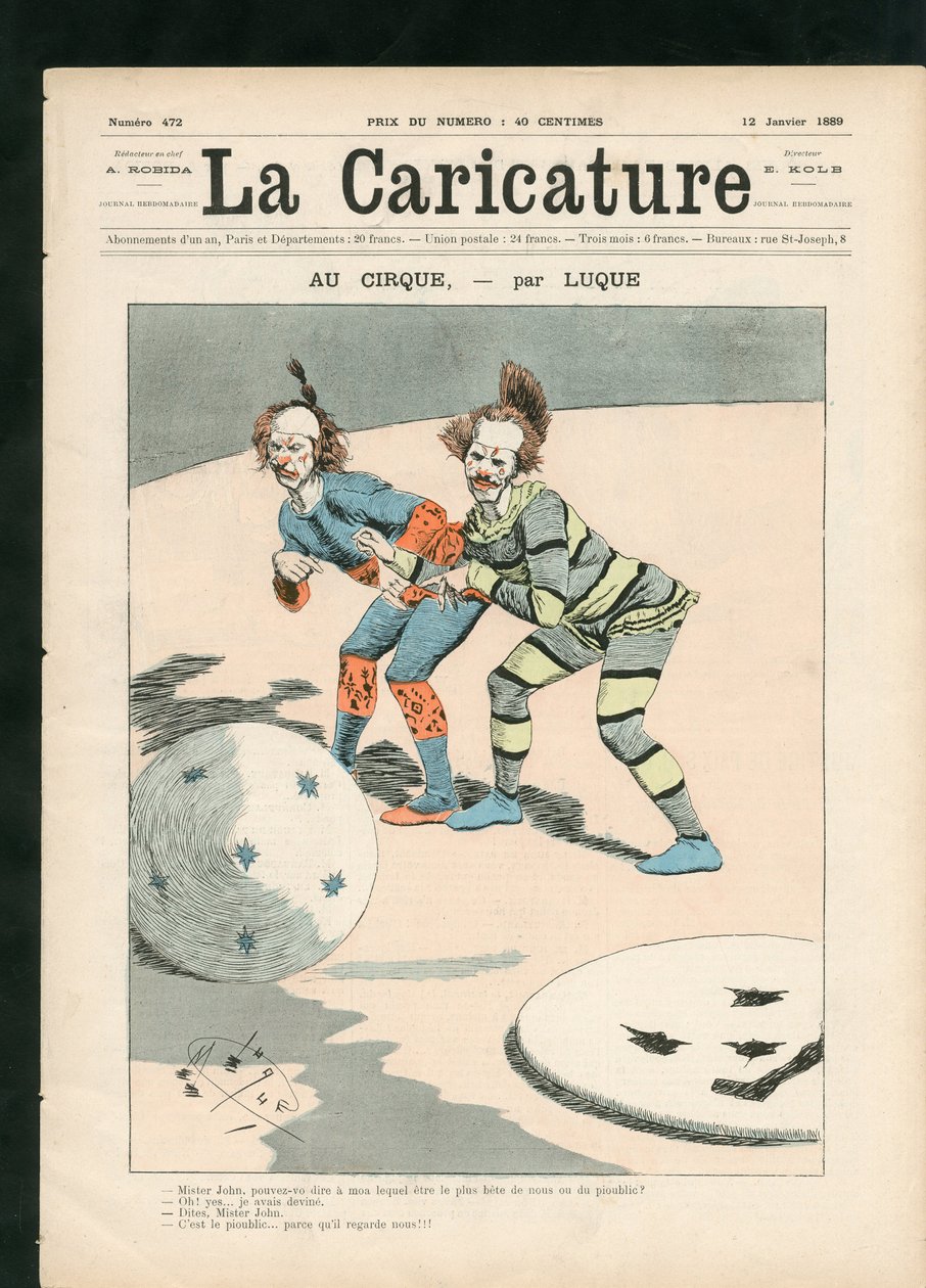 La Caricature (1880) 作者 曼努埃尔·卢克（Manuel Luque）