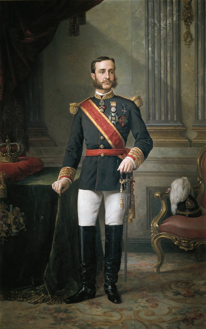 阿方索十二世 (Alfonso XII 作者 曼努埃尔·奥耶达·西尔斯（Manuel Ojeda y Siles）
