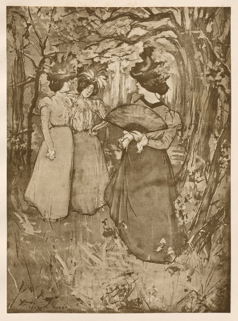 Menuet dAutomne，1898年。 作者 曼努埃尔·罗伯（Manuel Robbe）