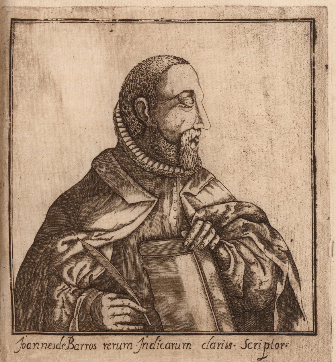 João de Barros 1496-1570的肖像，1624年。 作者 曼努埃尔·塞韦里姆·德·法里亚