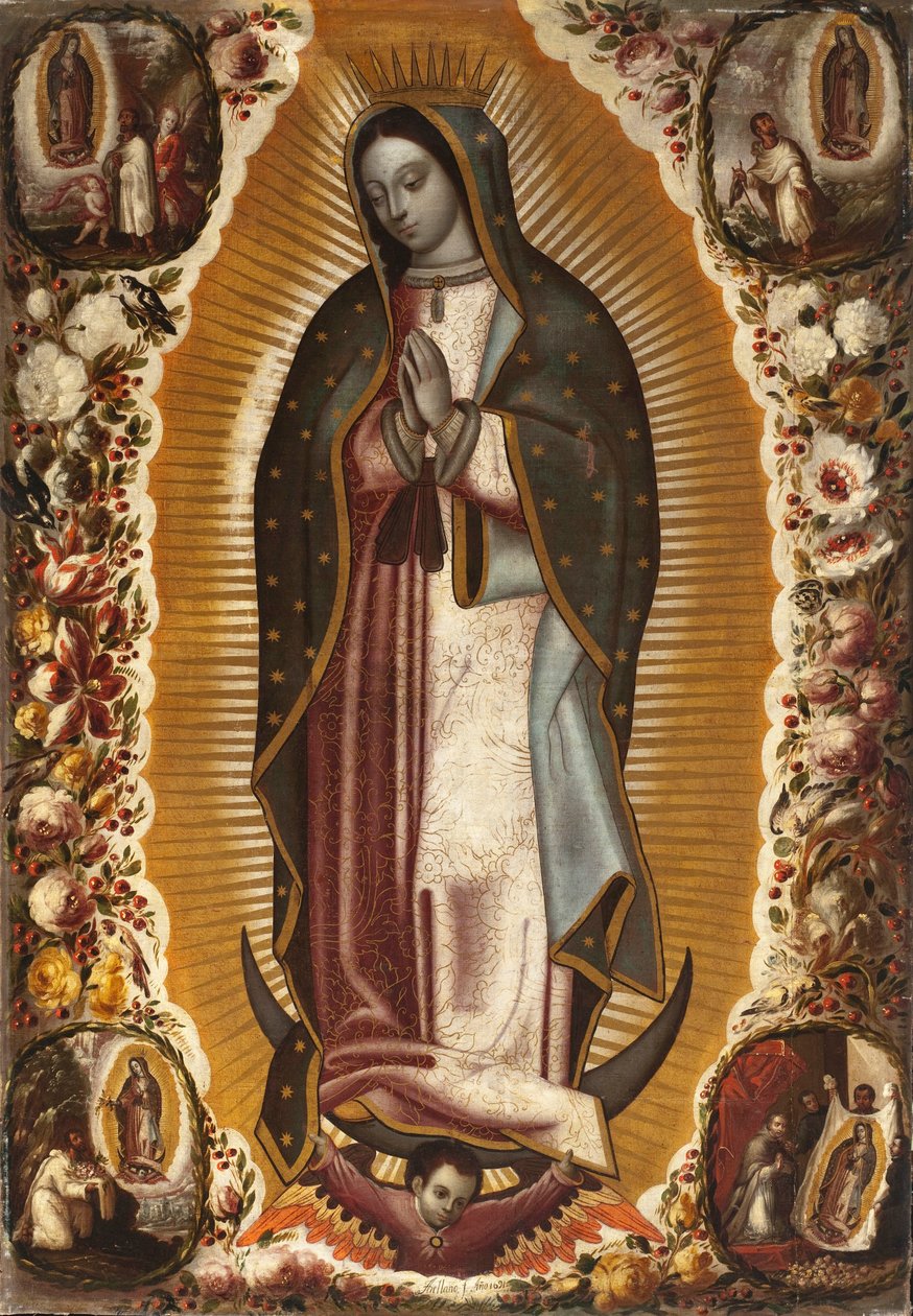 瓜达卢佩圣母（Virgen de Guadalupe） 作者 曼努埃尔·德·阿雷利亚诺