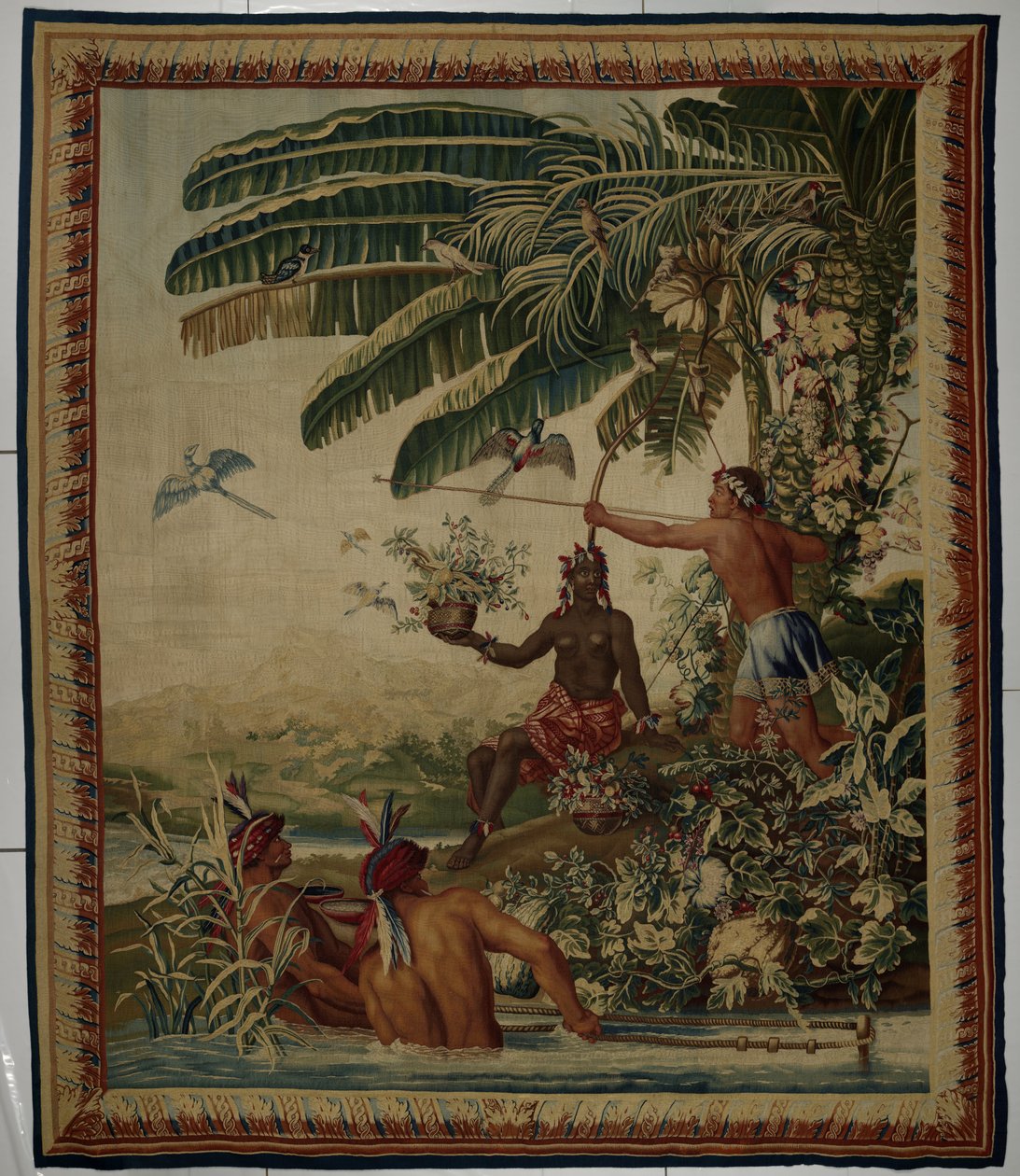 Les pêcheurs（渔民），Les Anciennes Indes（古老的印度群岛）系列挂毯
渔夫 作者 挂毯的皇家制造