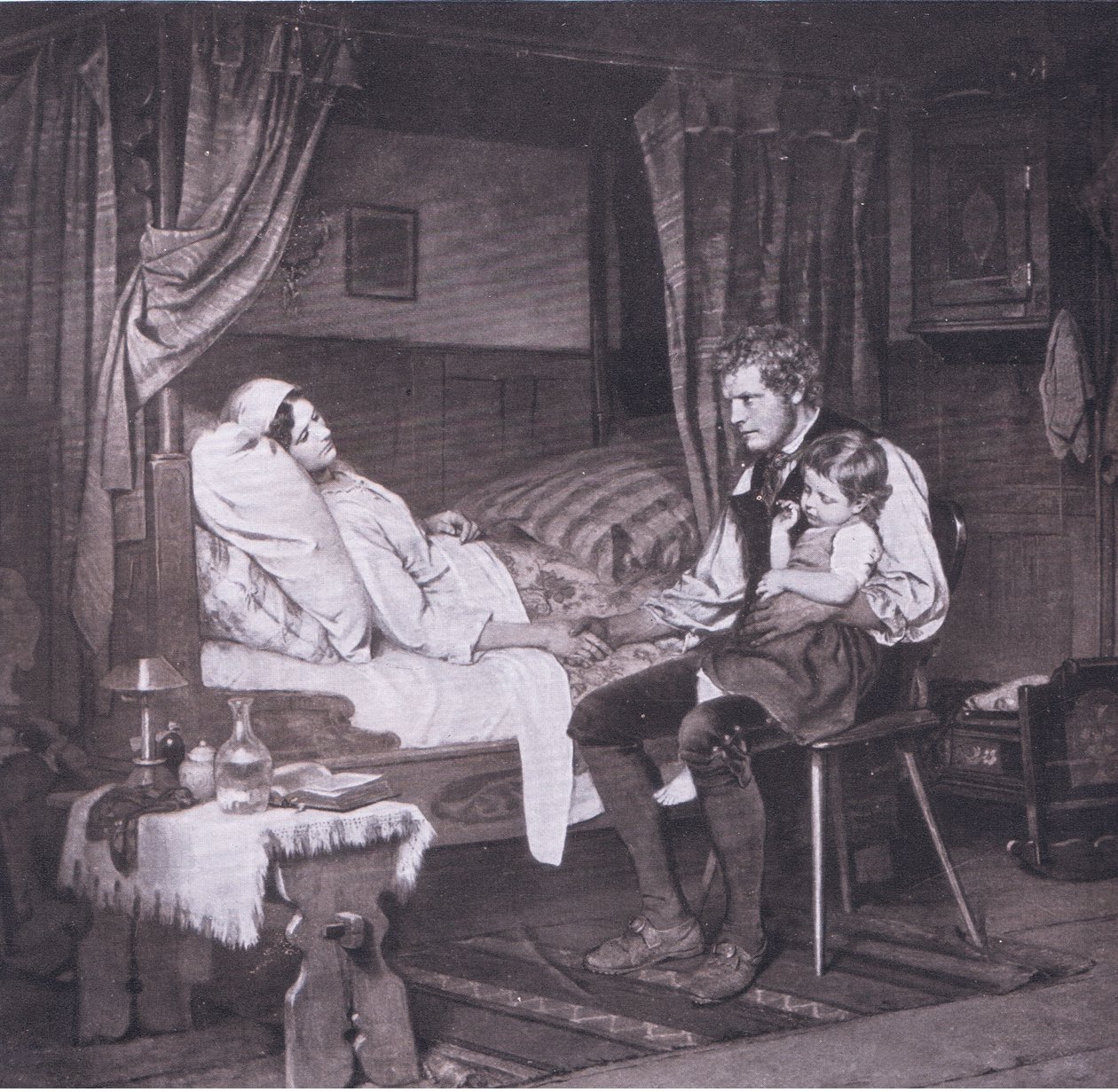 母亲的病，Bibbys年度，1916-1917 作者 马克·路易斯·本杰明·沃捷