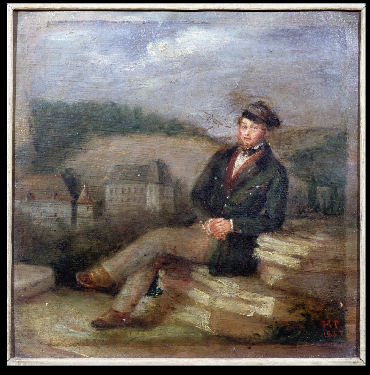 Prosper Merimee（1803-70）的肖像，作为历史古迹的督察，1837年 作者 马克·帕米耶