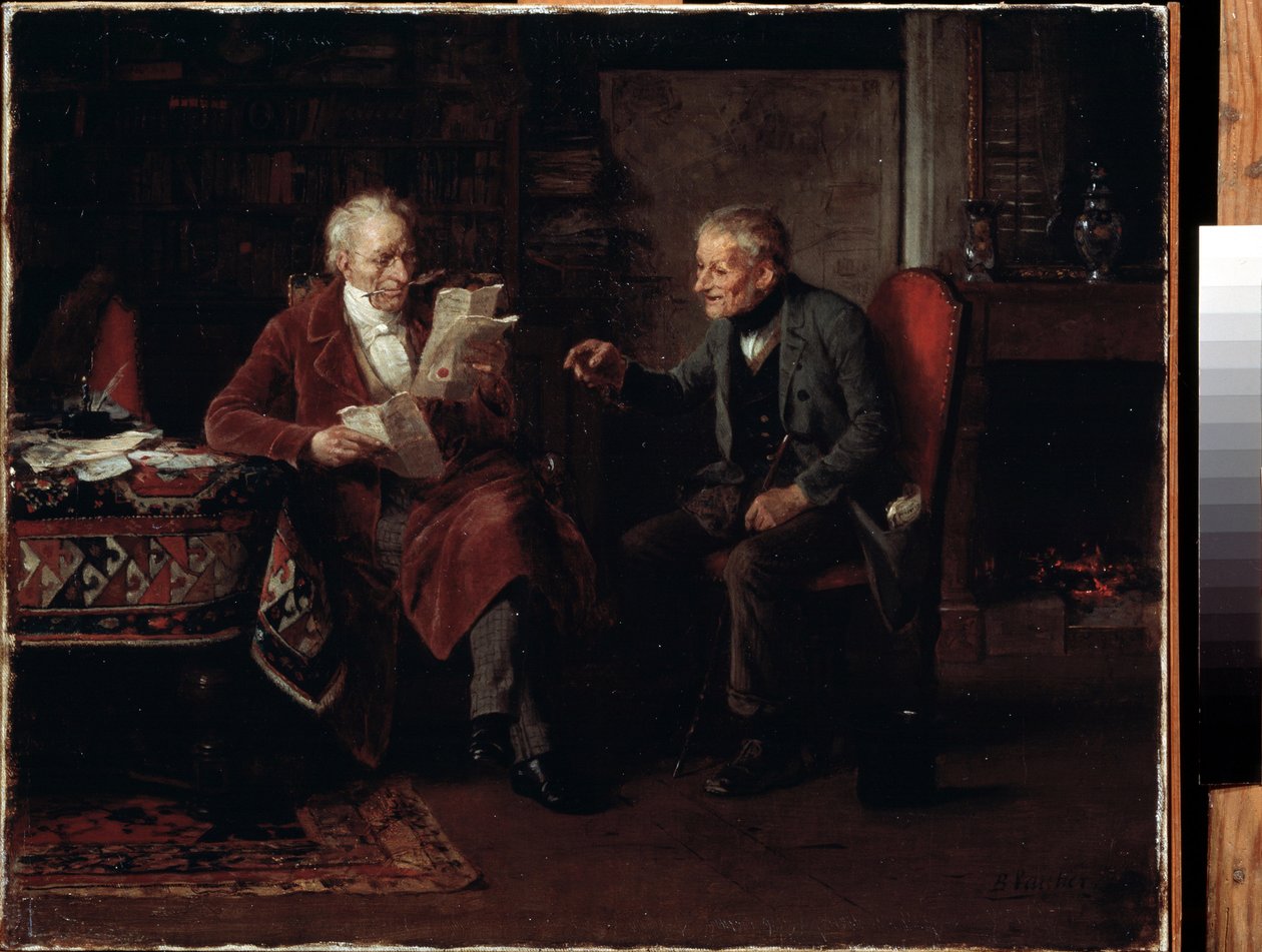 在律师办公室。Marc Louis Benjamin Vautier l