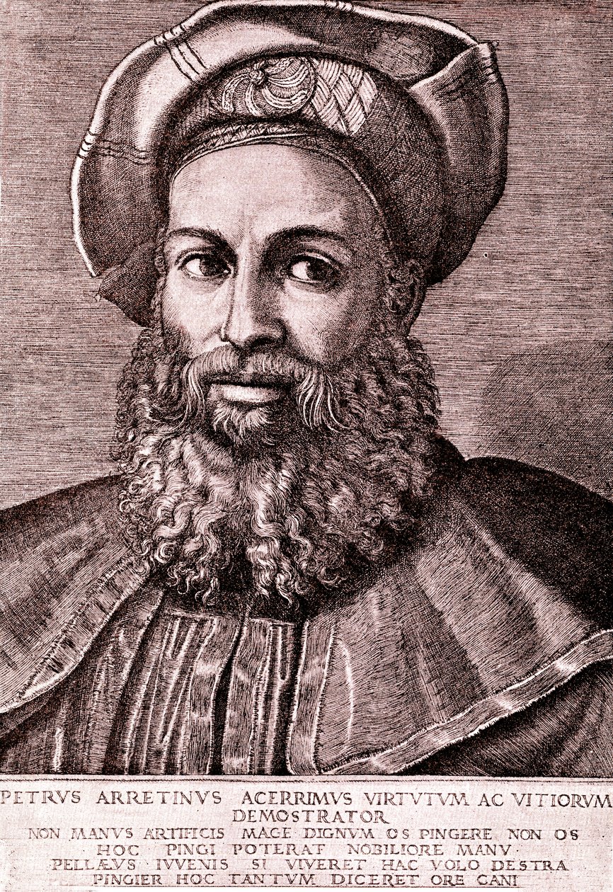 皮耶罗-阿雷蒂诺 作者 Marcantonio（之后）Raimondi