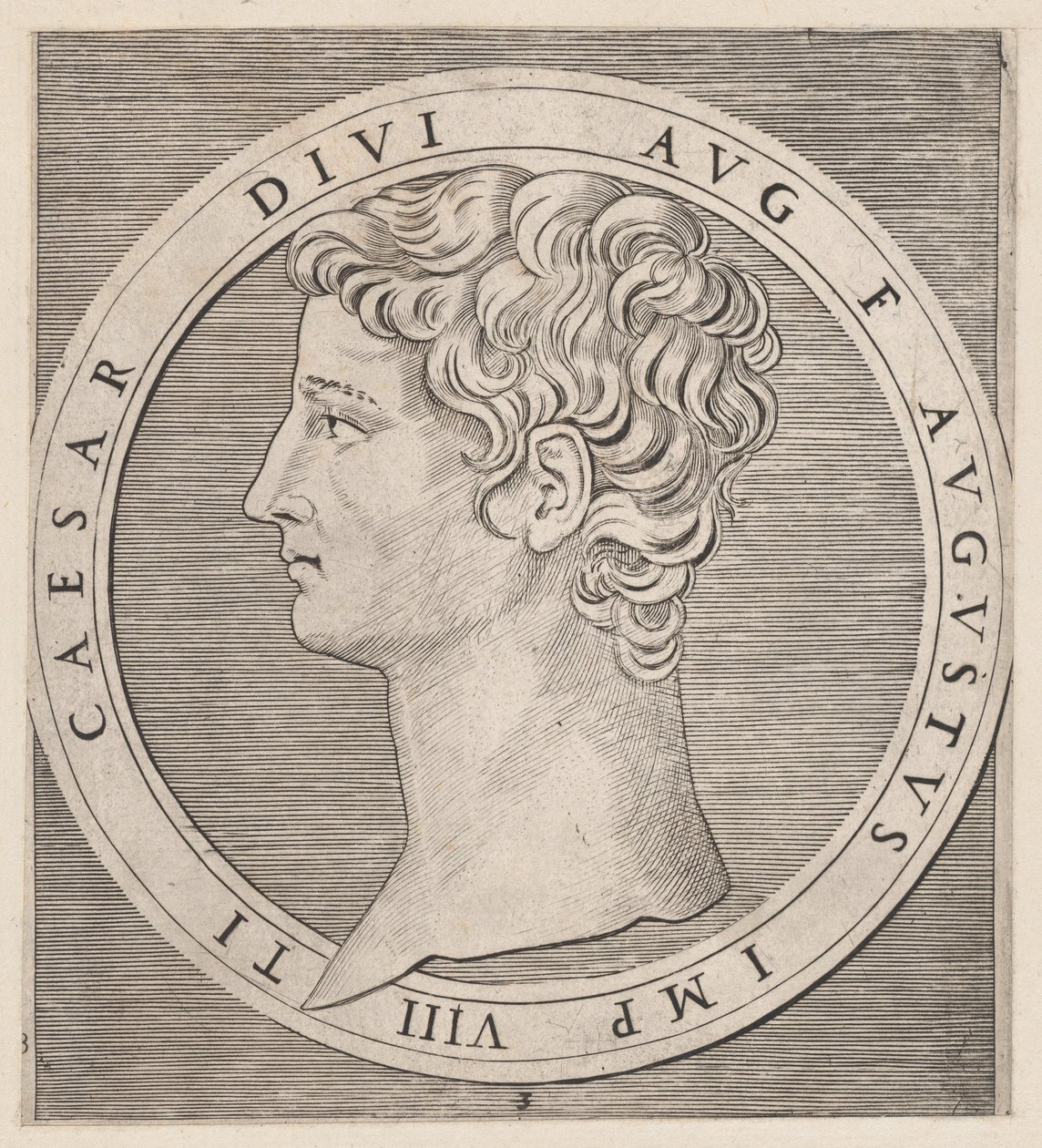Speculum Romanae Magnificentiae:Tiberius, from The Twelve Caesars, ca. 1500-1534., ca. 1500-1534. 作者 马尔坎通尼奥·莱蒙迪
