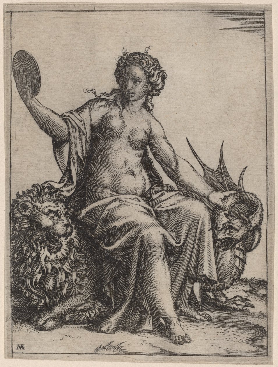 审慎 作者 Marcantonio Raimondi 可能在拉斐尔之后