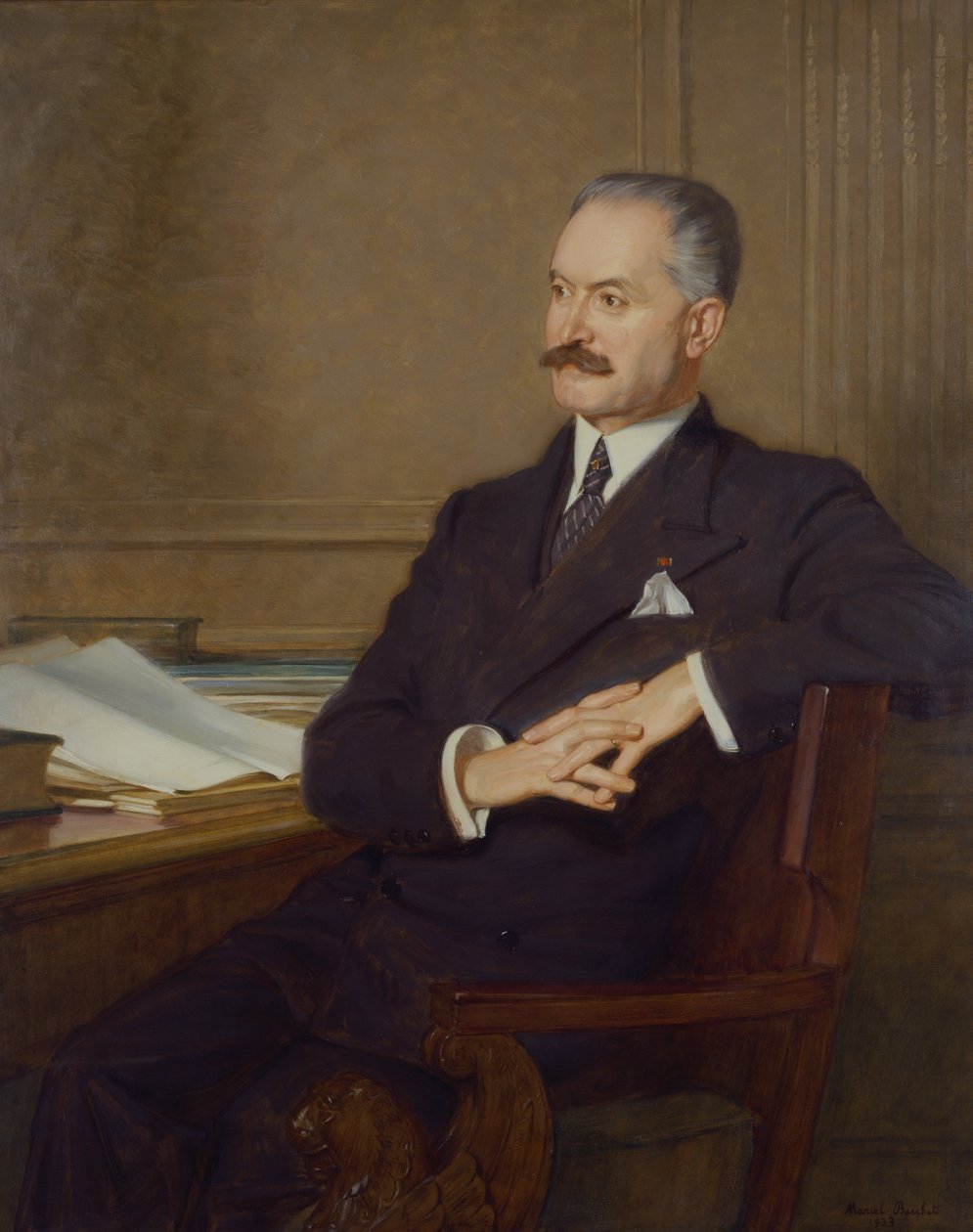 Albert Lebrun（1871-1950）1933年的肖像 作者 马塞尔·安德烈·巴斯切特