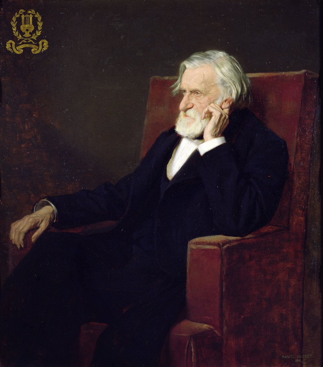 Ambroise Thomas的肖像（1811-96）1895 作者 马塞尔·安德烈·巴斯切特