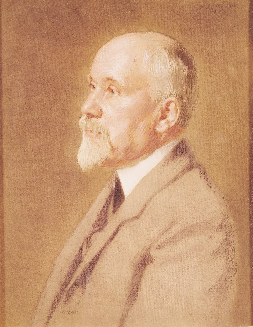 Raymond Poincare的肖像（1860-1934） 作者 马塞尔·安德烈·巴斯切特