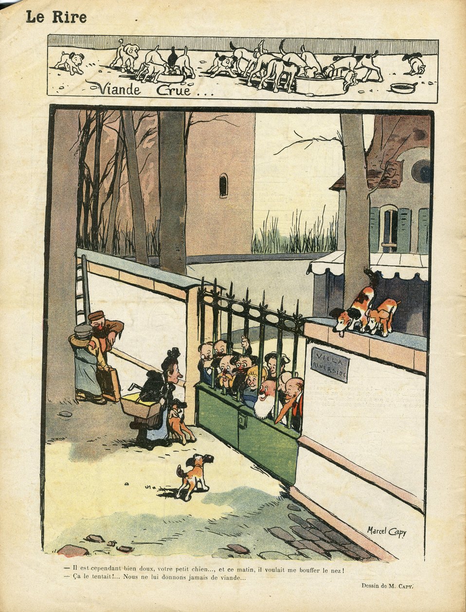 马塞尔-卡比（1865-1941）在《Lire》中的插图 作者 马塞尔·阿马布尔·OL·卡皮