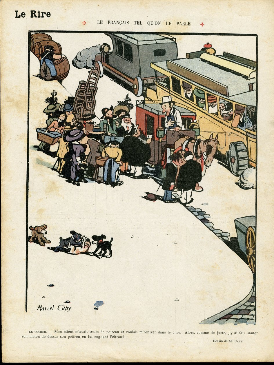 马塞尔-卡比（1865-1941）在《Lire》中的插图 作者 马塞尔·阿马布尔·OL·卡皮