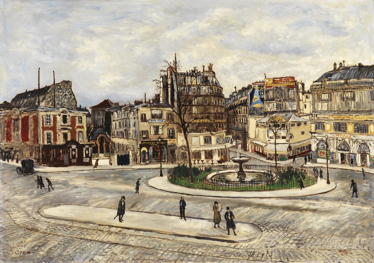 The Place Pigalle，c.1924 作者 马塞尔·勒普林（Marcel Leprin）