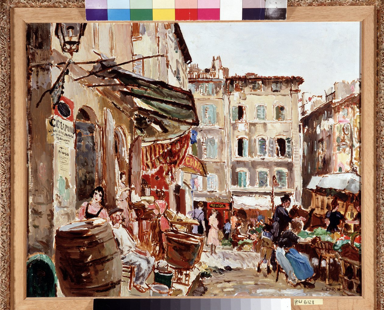 马赛的伦什市场 马塞尔·莱普林 (Marcel Leprin) 绘画 (1891-1933) 尺寸 50x61 厘米 强制提及：收藏基金会向马赛普罗旺斯致敬 作者 马塞尔·勒普林（Marcel Leprin）