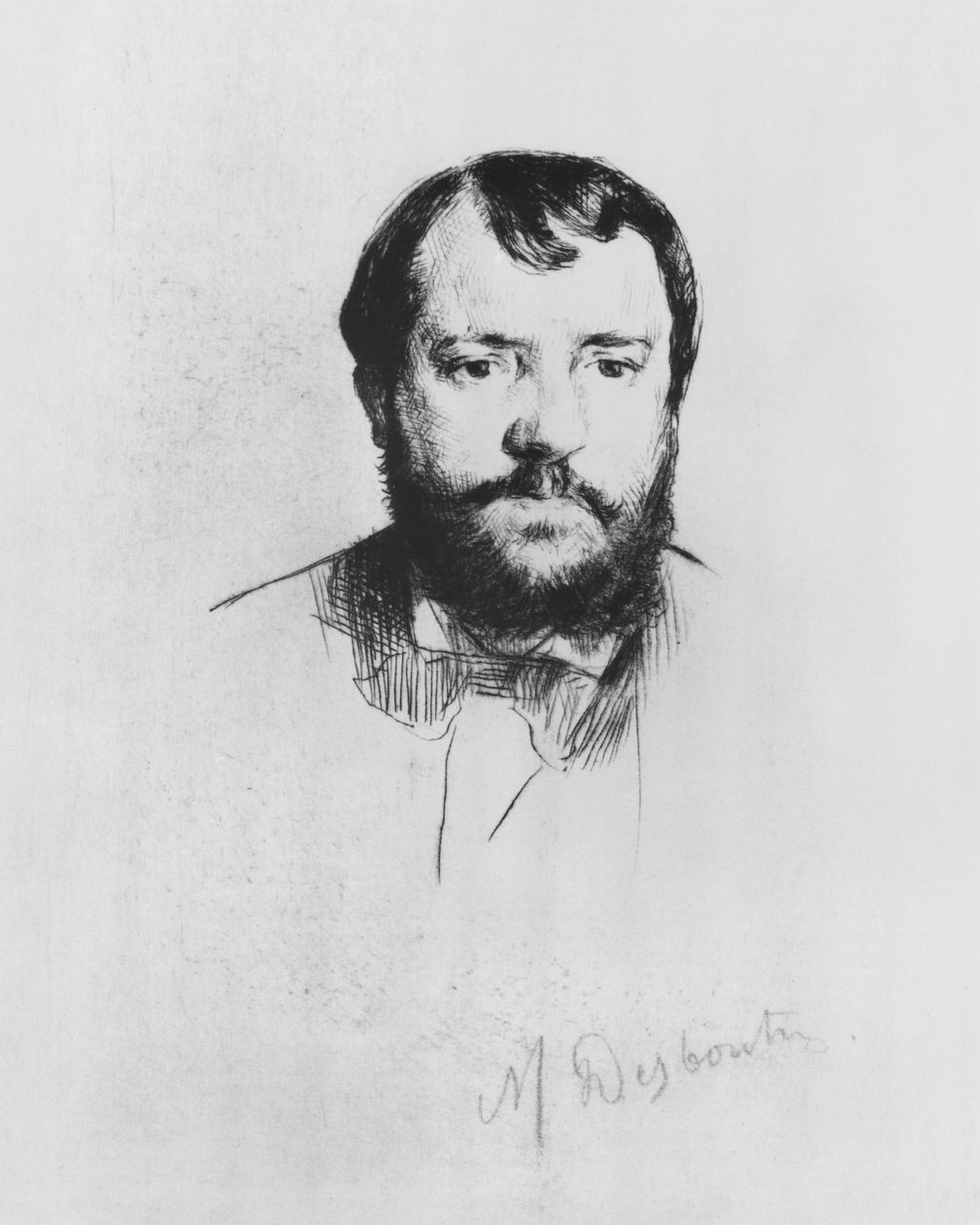 Ernest Hoschede，1875年（用干点蚀刻） 作者 马赛琳·吉尔伯特·德斯布丁