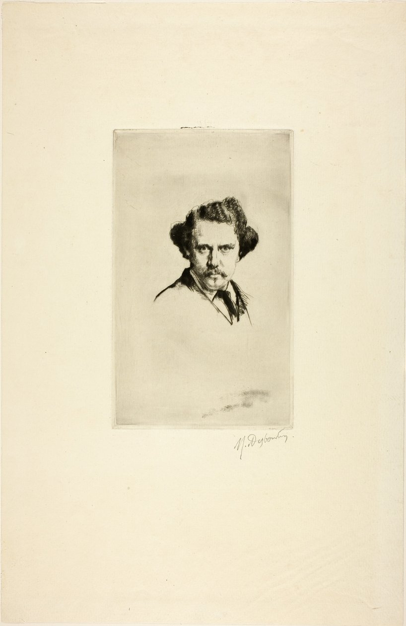 阿尔弗雷德·卡达（Alfred Cadart）肖像，1875 作者 马赛琳·吉尔伯特·德斯布丁
