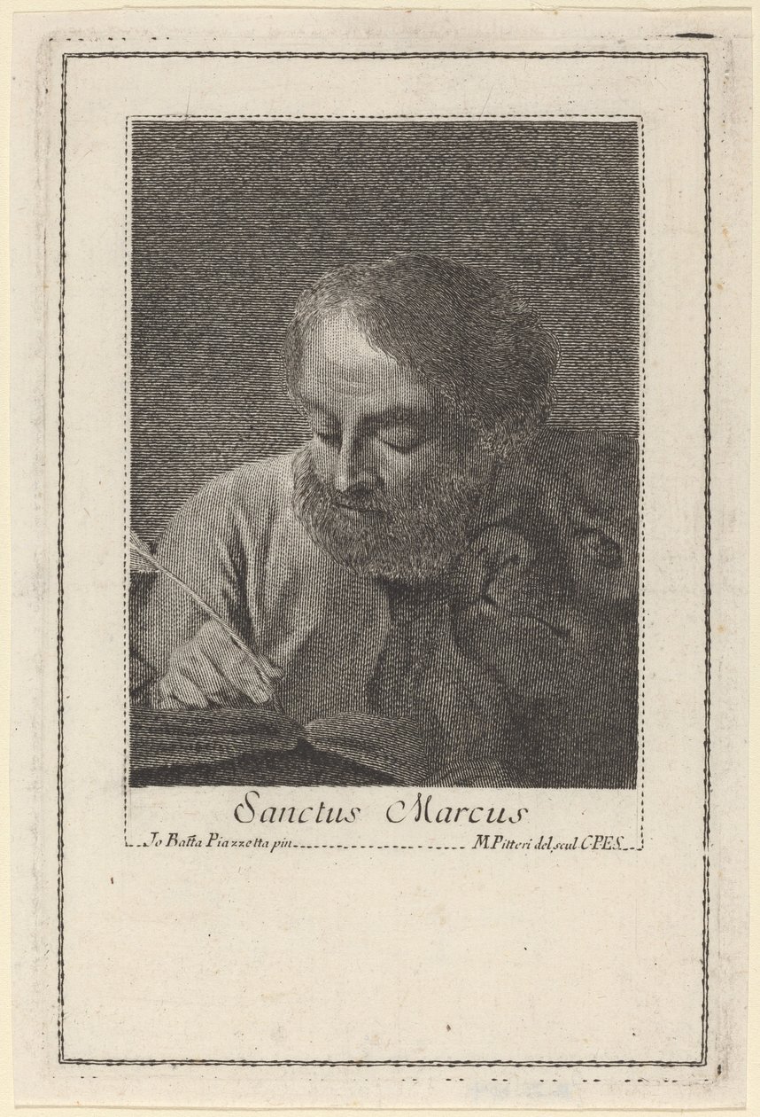 圣马克 作者 Marco Alvise Pitteri 在 Giovanni Battista Piazzetta 之后
