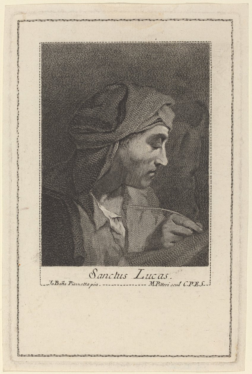 圣哉卢卡斯 作者 Marco Alvise Pitteri 在 Giovanni Battista Piazzetta 之后
