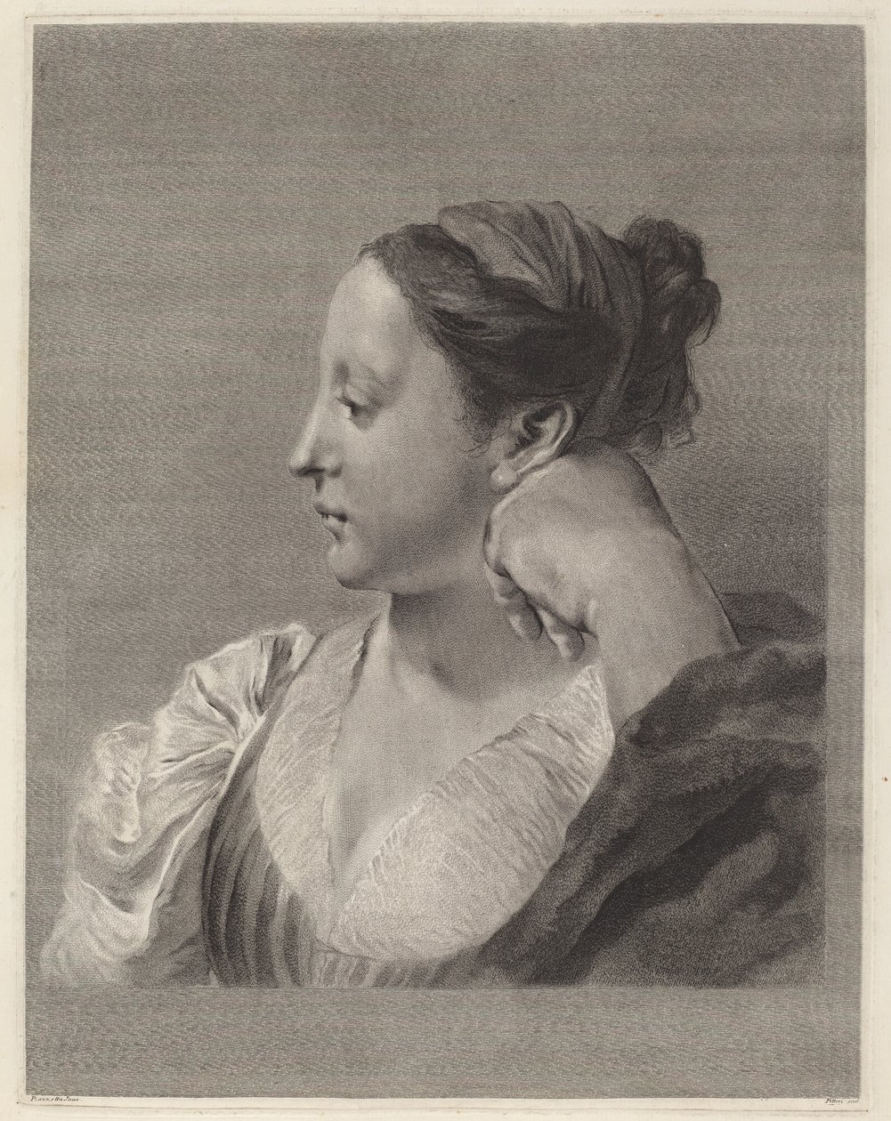 年轻女性简介 作者 Marco Alvise Pitteri 在 Giovanni Battista Piazzetta 之后