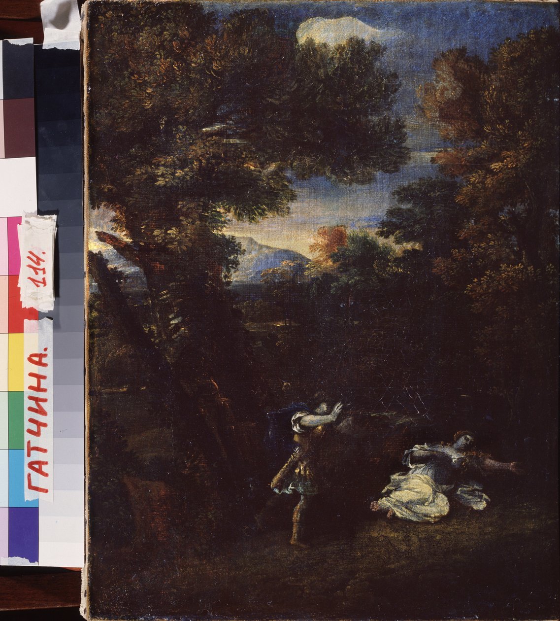 Cephalus 和 Procris。Marcantonio Franceschini（1648-1729 年）的画作，布面油画。意大利艺术（博洛尼亚） 作者 马坎托尼奥·弗朗西斯基尼