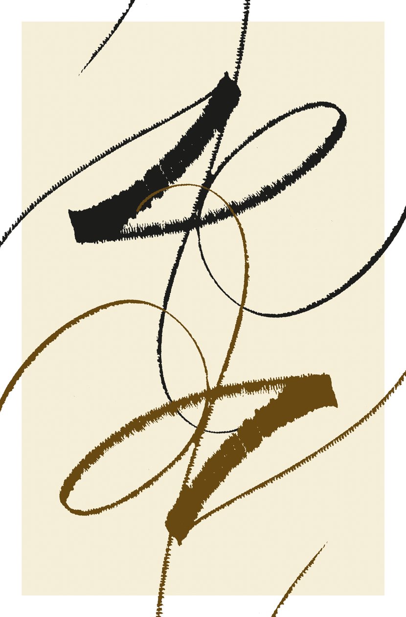 舞蹈，2014 年（纸上水墨） 作者 马尔科·坎佩德利