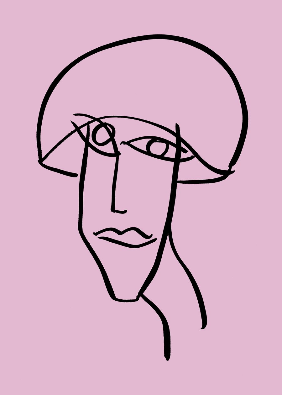女人，2019（纸上水墨） 作者 马尔科·坎佩德利