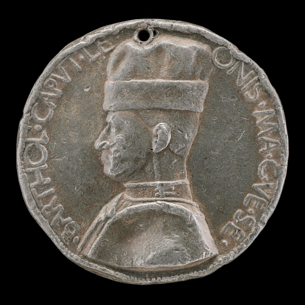 贝加莫的Bartolommeo Colleone，1400-1475年，Condottiere[正面]，1454年或之后。 作者 马可·吉迪扎尼