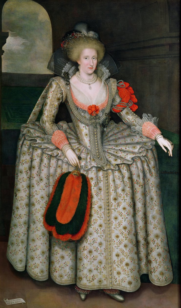 丹麦的安妮，c.1605-10 作者 马库斯·盖埃拉特（Marcus Gheeraerts）