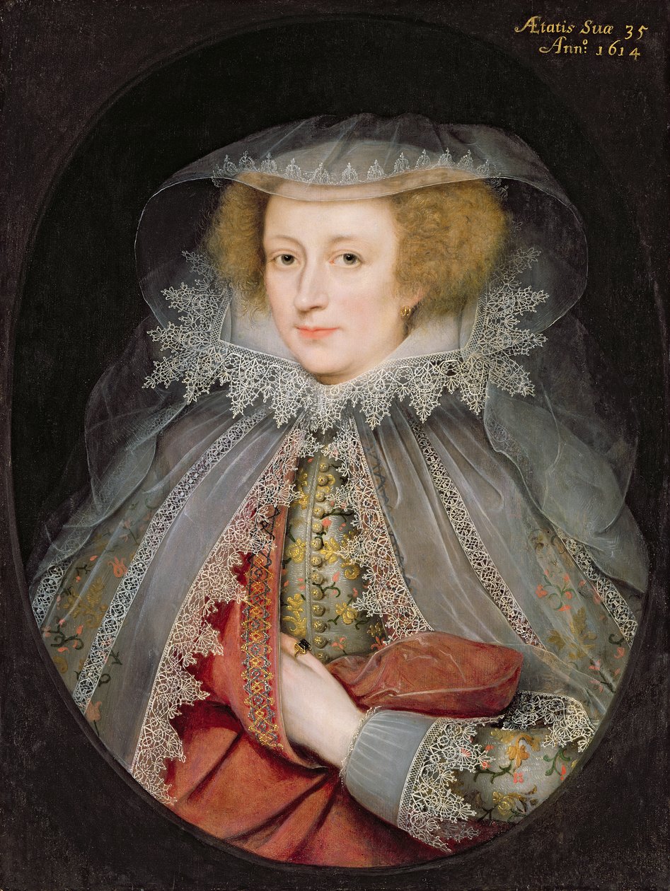 Catherine Killigrew，女士Jermyn，1614年 作者 马库斯·盖埃拉特（Marcus Gheeraerts）