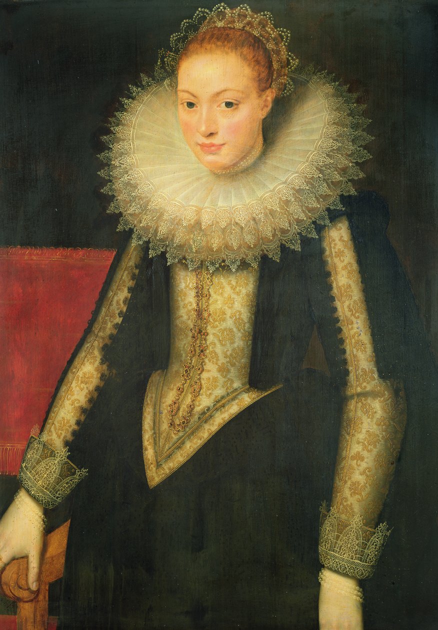 女王伊丽莎白一世的一位女士的画像 作者 马库斯·盖埃拉特（Marcus Gheeraerts）