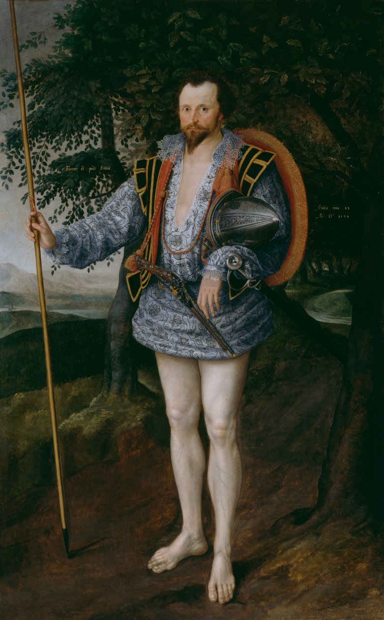 托马斯李上尉的肖像 作者 Marcus Garret Gheeraerts the Younger