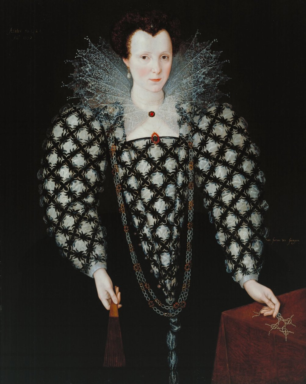 玛丽罗杰斯，哈灵顿夫人的肖像 作者 Marcus Garret Gheeraerts the Younger