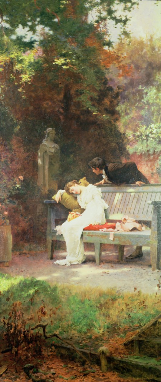 一个被偷的吻，1894年 作者 马库斯·斯通